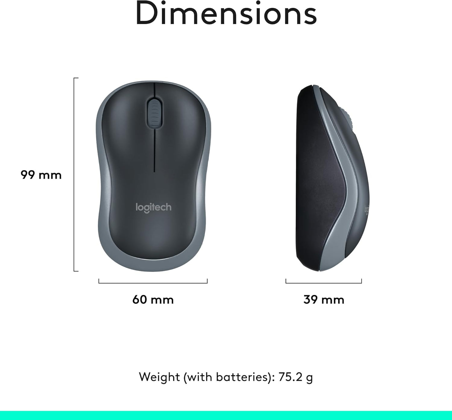 Logitech MK270 Wireless Keyboard and Mouse Combo for Windows, 2.4 GHz, 8 Multimedia Keys, PC, Laptop, Wireless Keyboard Compact Mouse Combo
