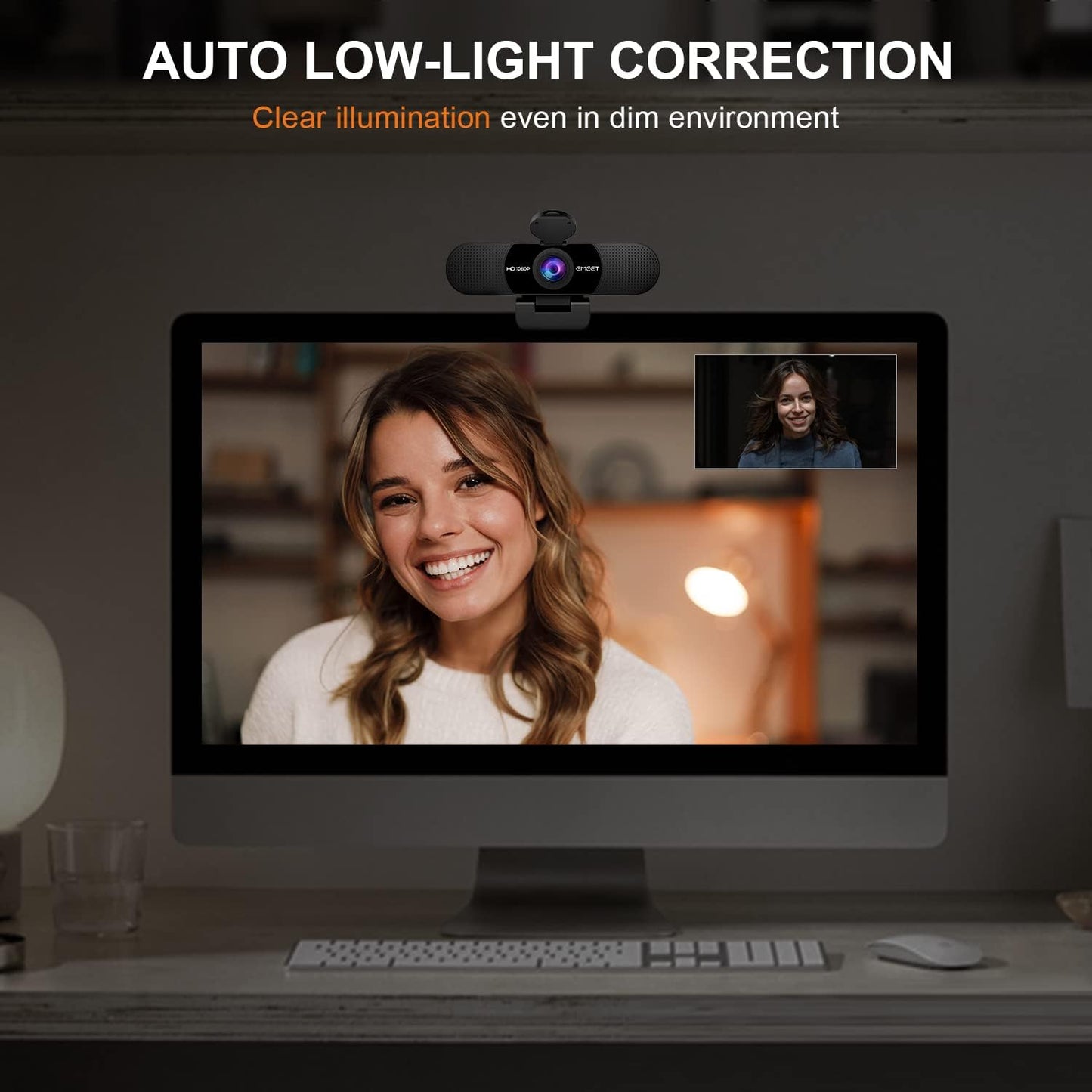 EMEET 1080P Webcam with Microphone