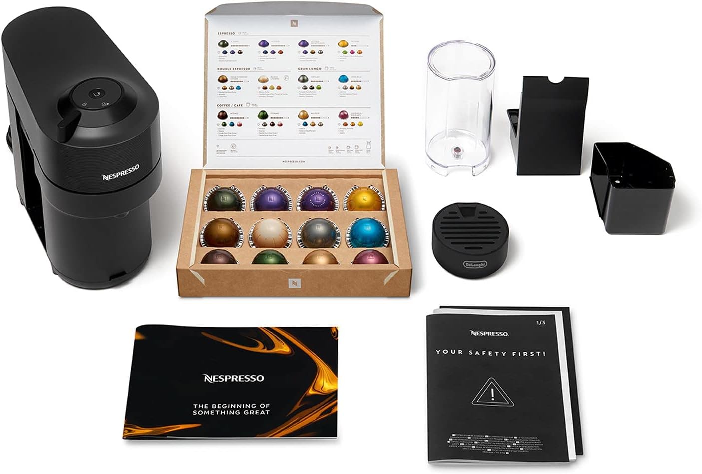 De'Longhi Nespresso Vertuo Pop ENV90.B, Capsule Coffee