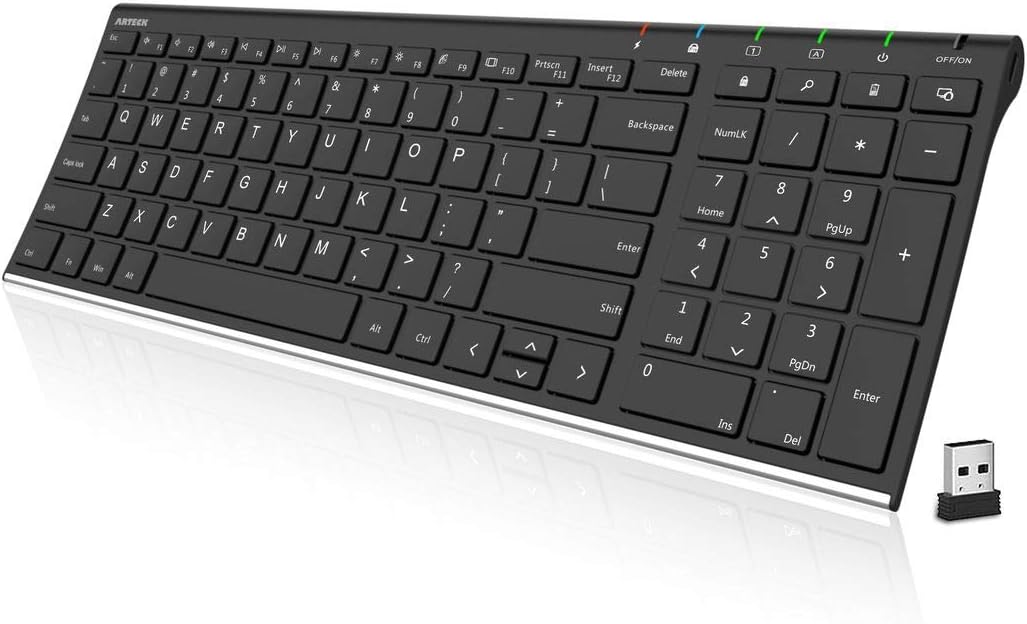 Arteck Wireless Ultra Slim Keyboard for Windows
