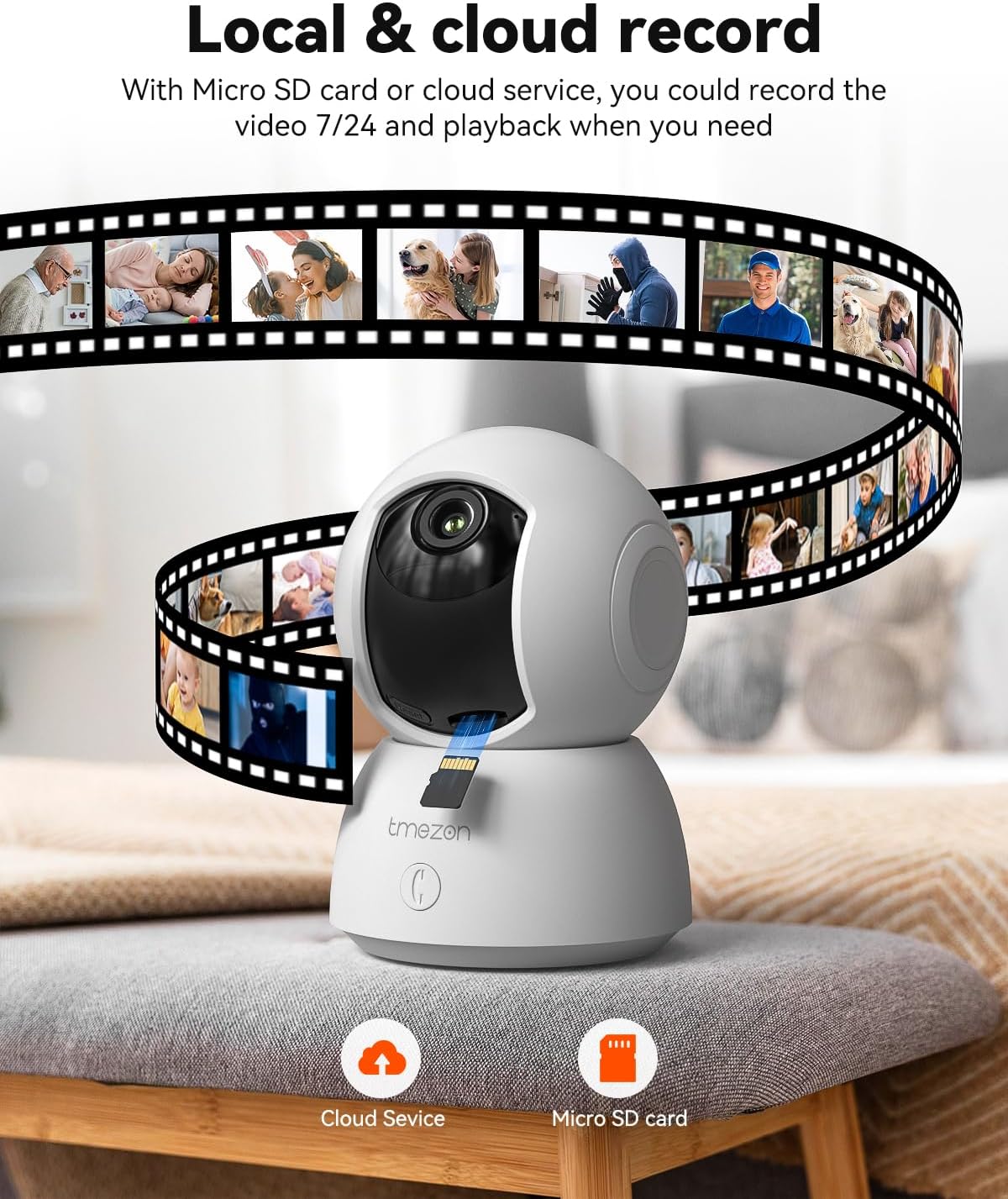 TMEZON Indoor Security Camera 2K