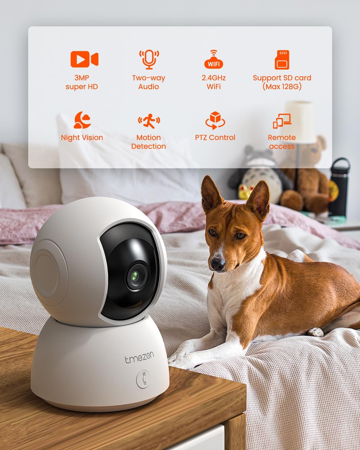 TMEZON Indoor Security Camera 2K