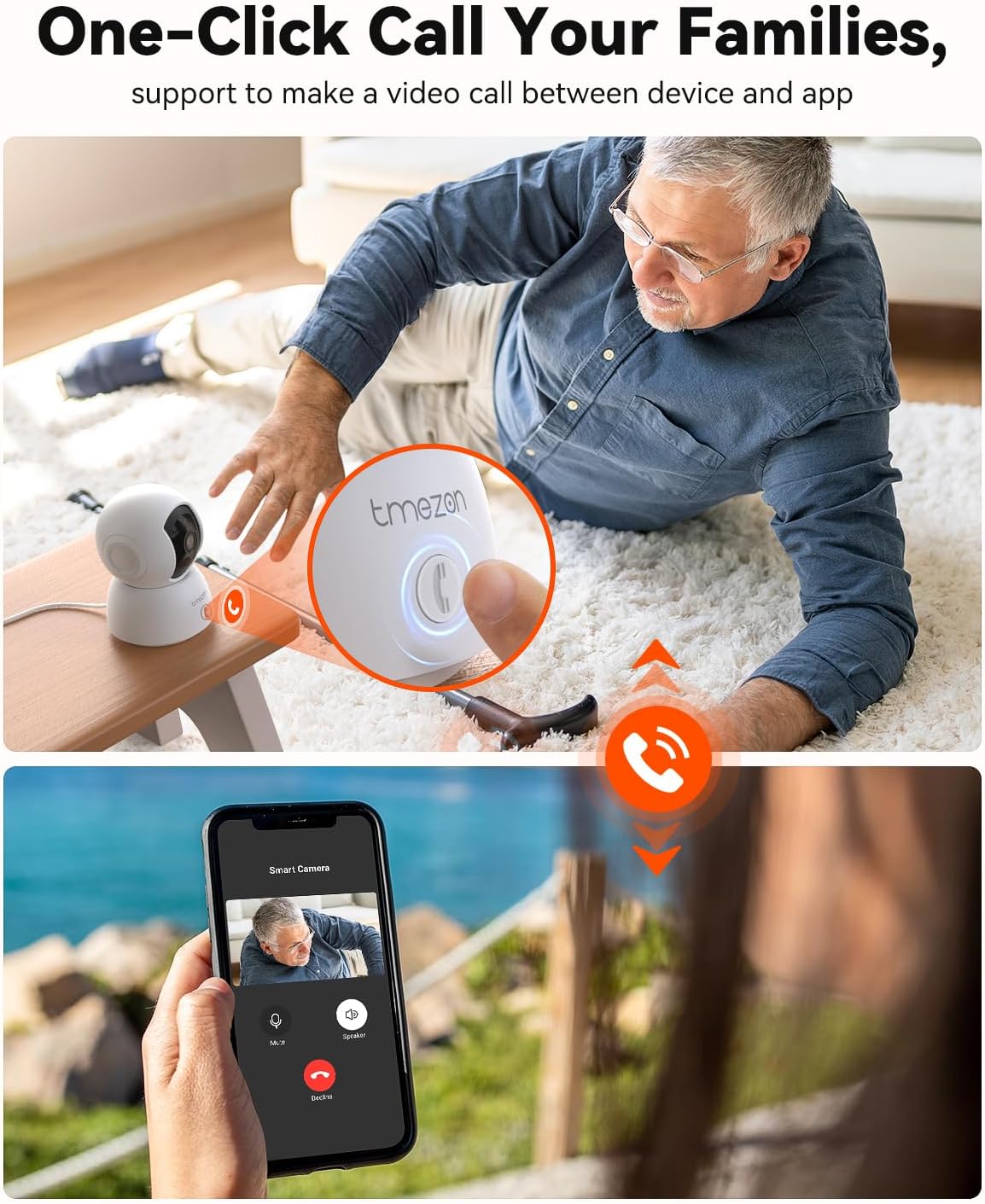 TMEZON Indoor Security Camera 2K