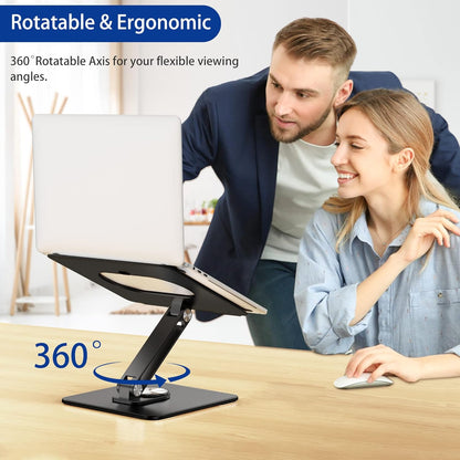 BESIGN Laptop Stand with 360 Rotating Base