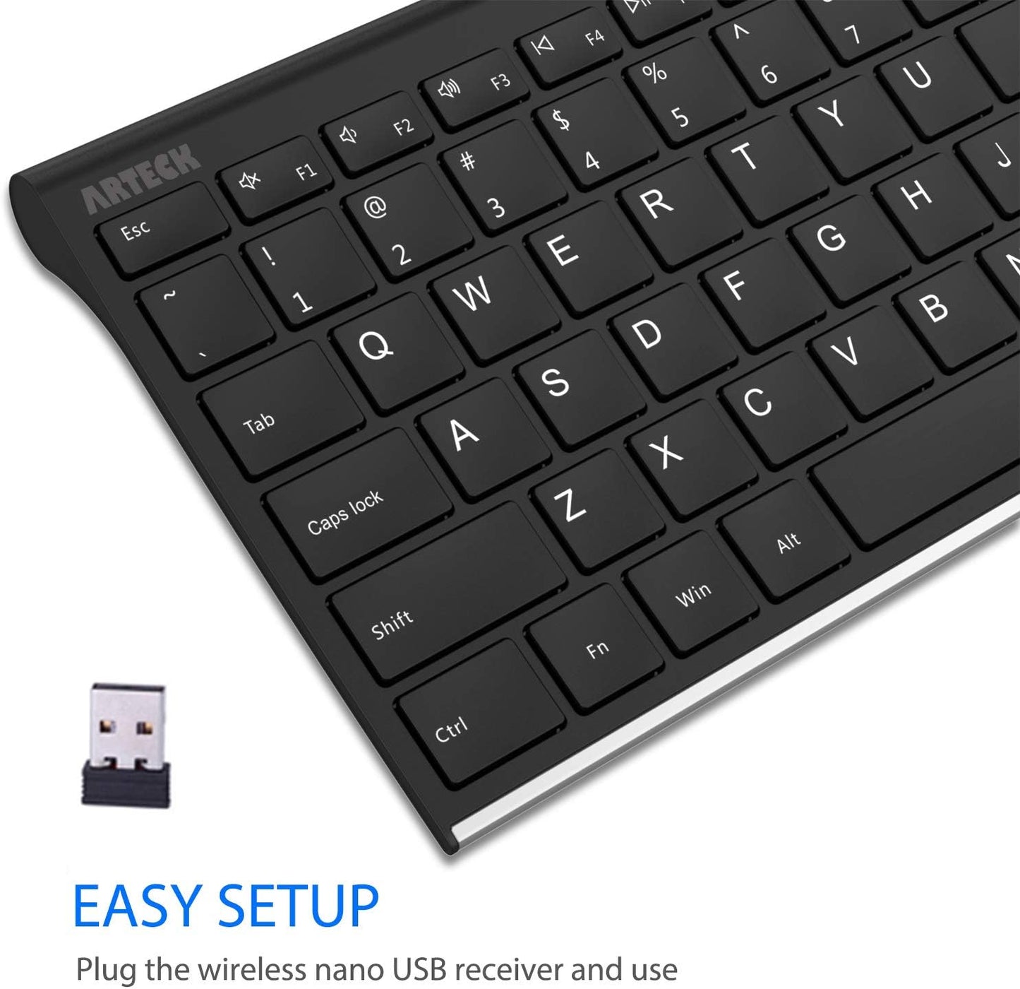 Arteck Wireless Ultra Slim Keyboard for Windows