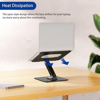 BESIGN Laptop Stand with 360 Rotating Base