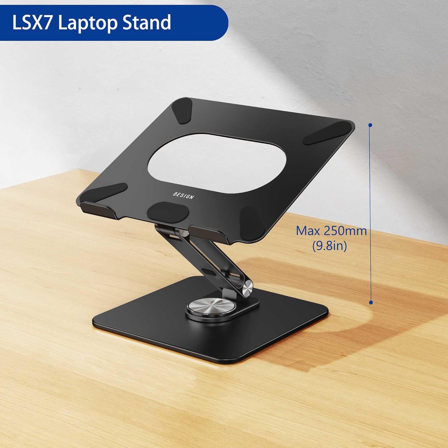 BESIGN Laptop Stand with 360 Rotating Base